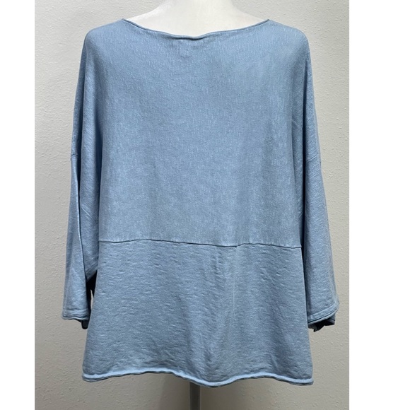 Pure Jill Medium Oversized Tunic Light Pockets Knit Top - Picture 3 of 10